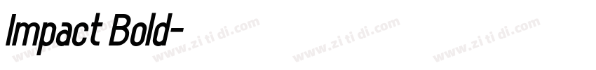 Impact Bold字体转换 Impact Bold字体转换